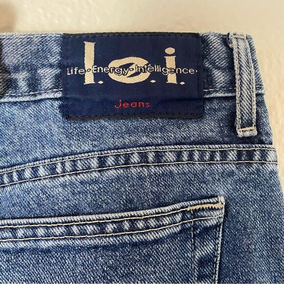 Vintage 90s Y2K L.E.I. Jean Capris Size 13 - Picture 5 of 7